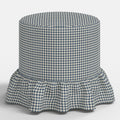 Bernadette Ottoman in Mini Gingham Denim