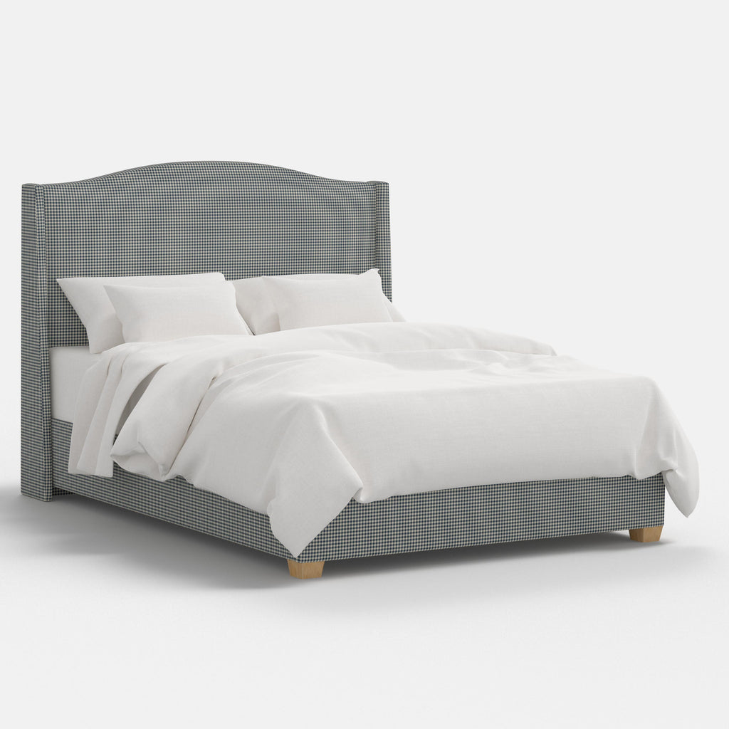 Julia Bed in Mini Gingham Denim