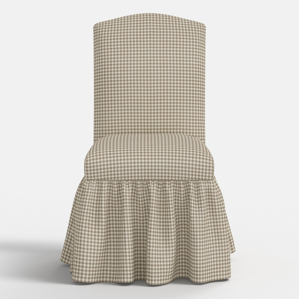 Thelma Dining Chair in Mini Gingham Burlap