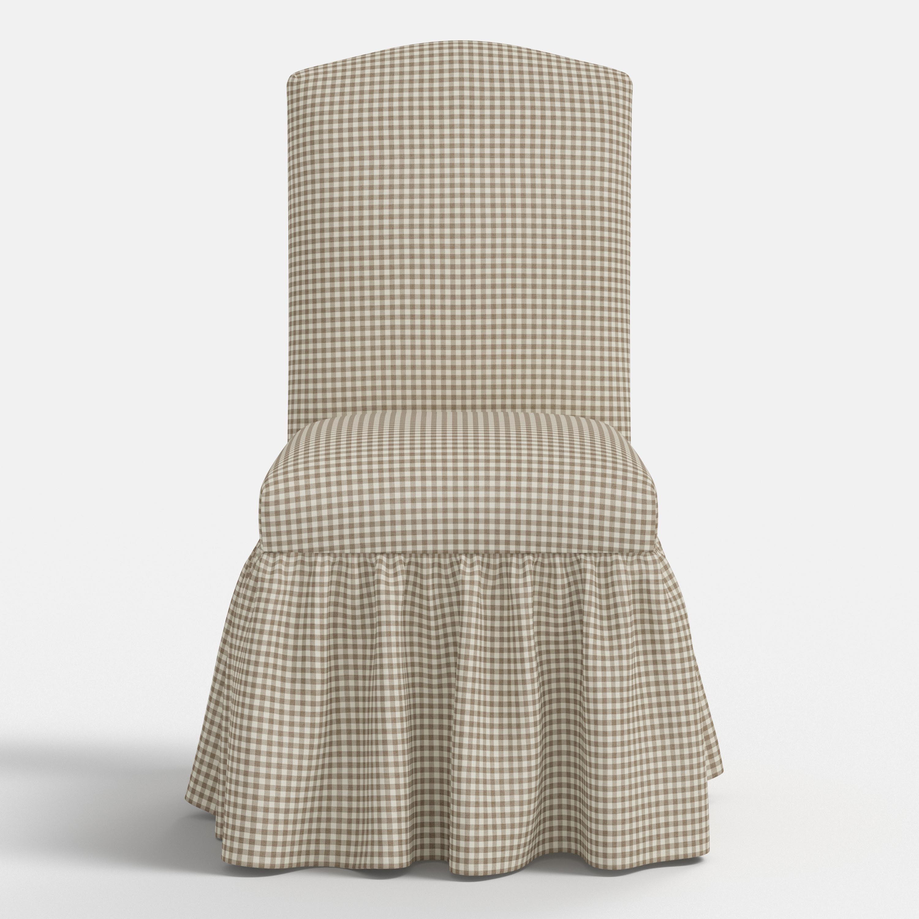 Thelma Dining Chair in Mini Gingham Burlap
