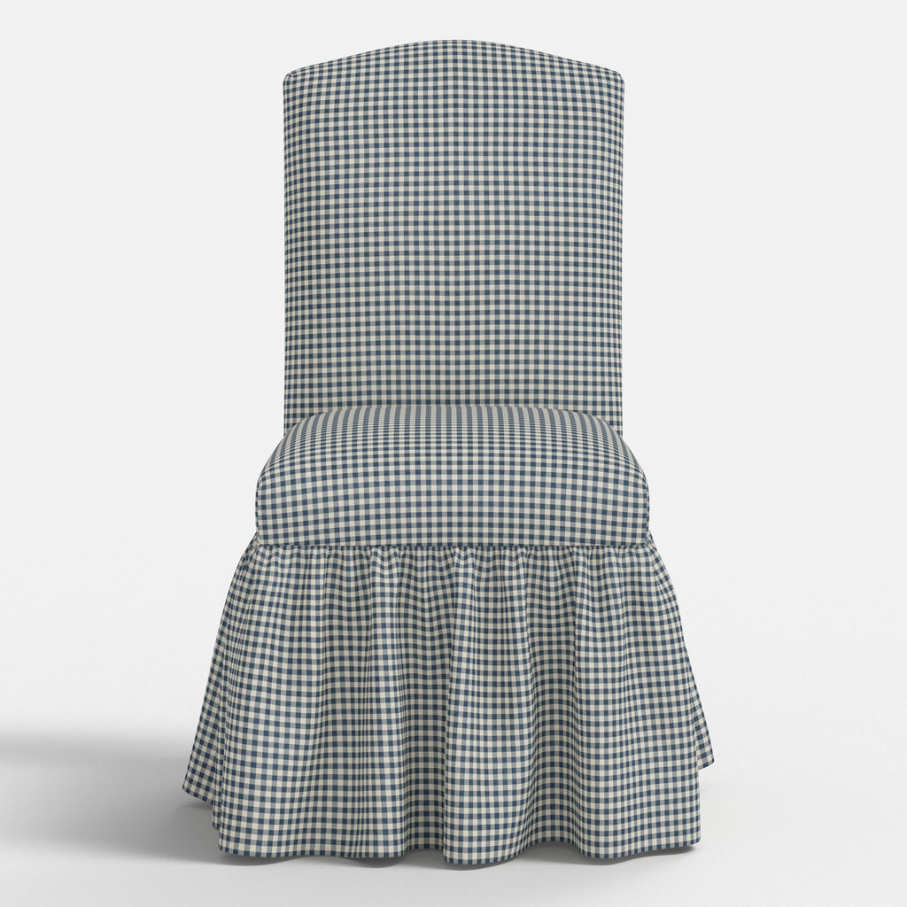 Thelma Dining Chair in Mini Gingham Denim