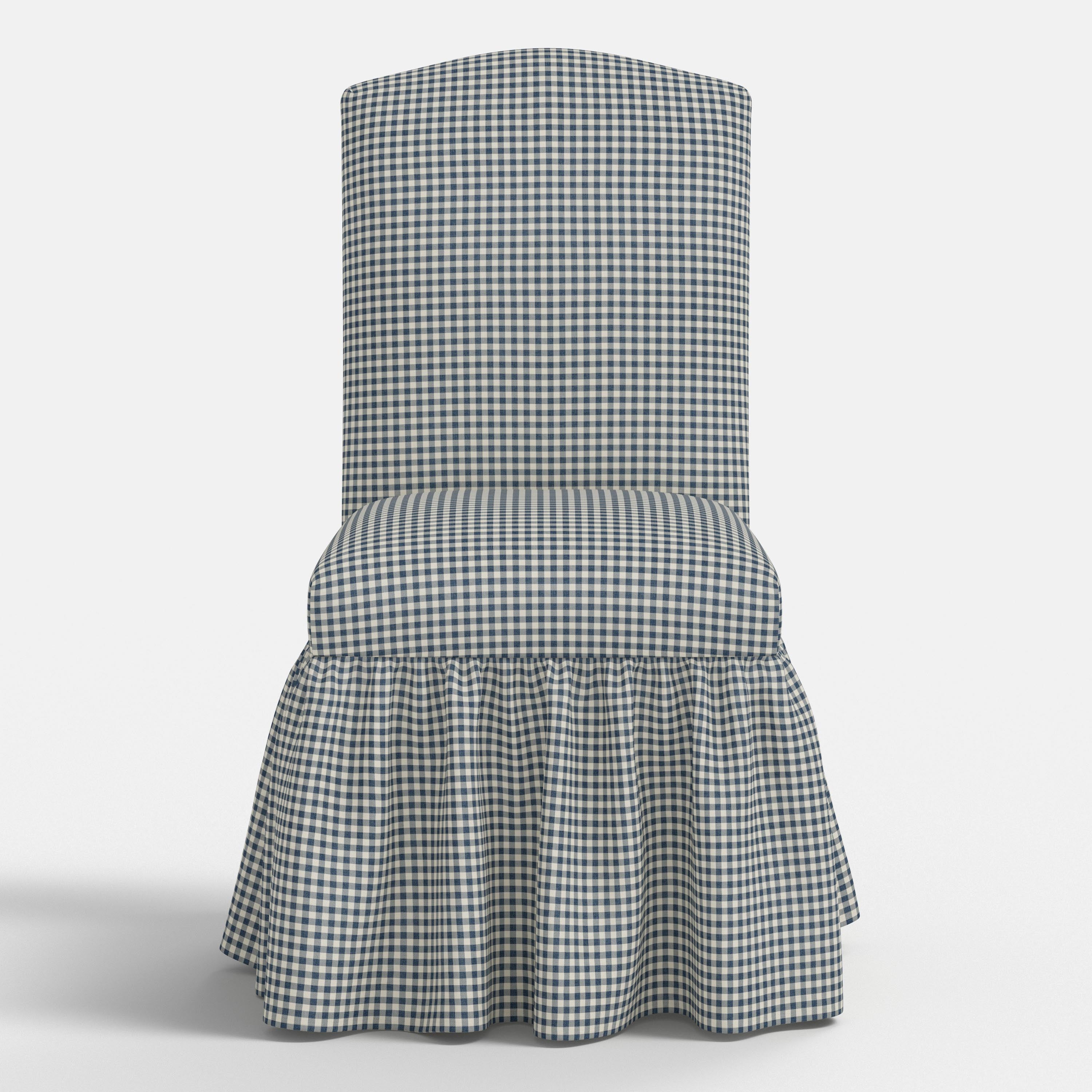 Thelma Dining Chair in Mini Gingham Denim