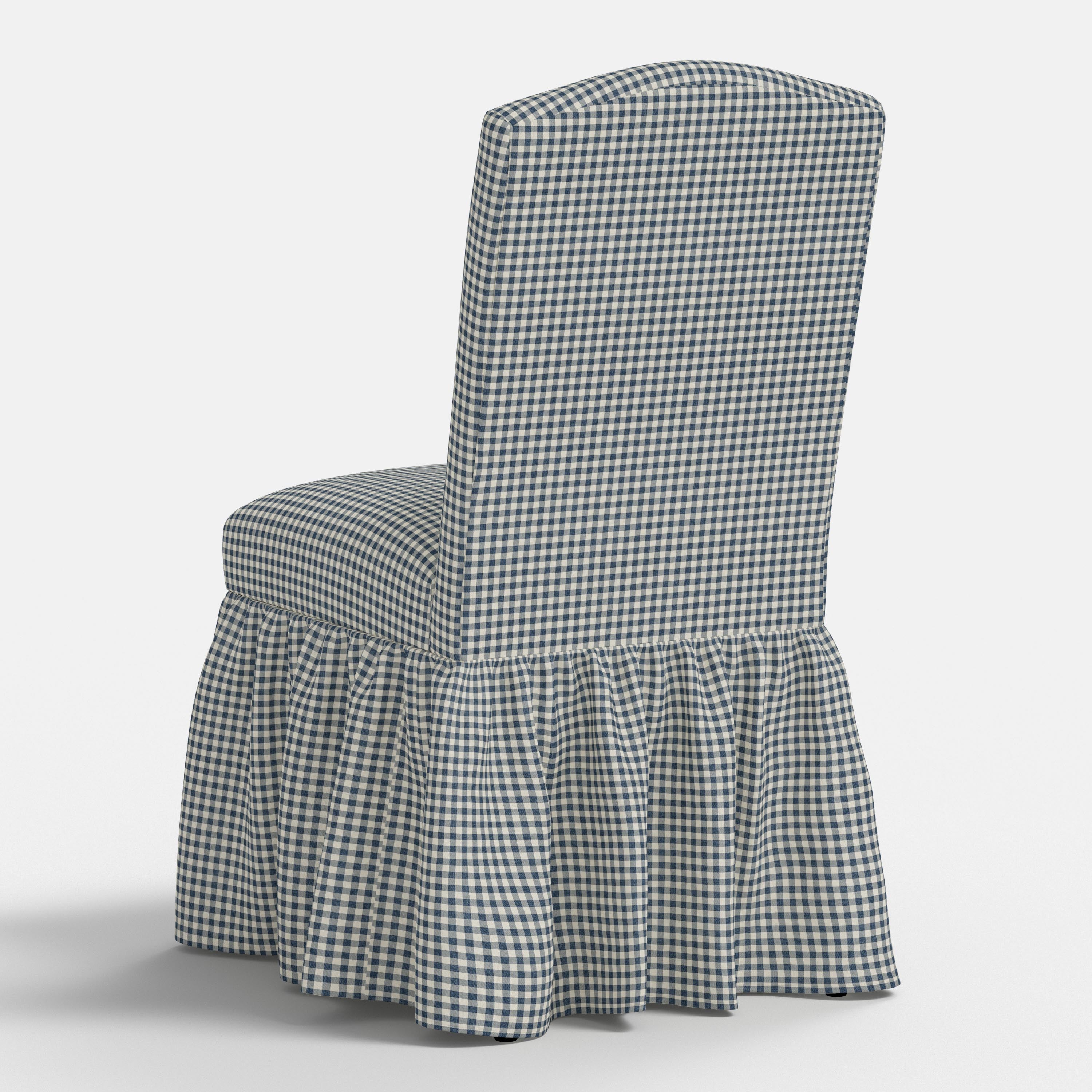 Thelma Dining Chair in Mini Gingham Denim