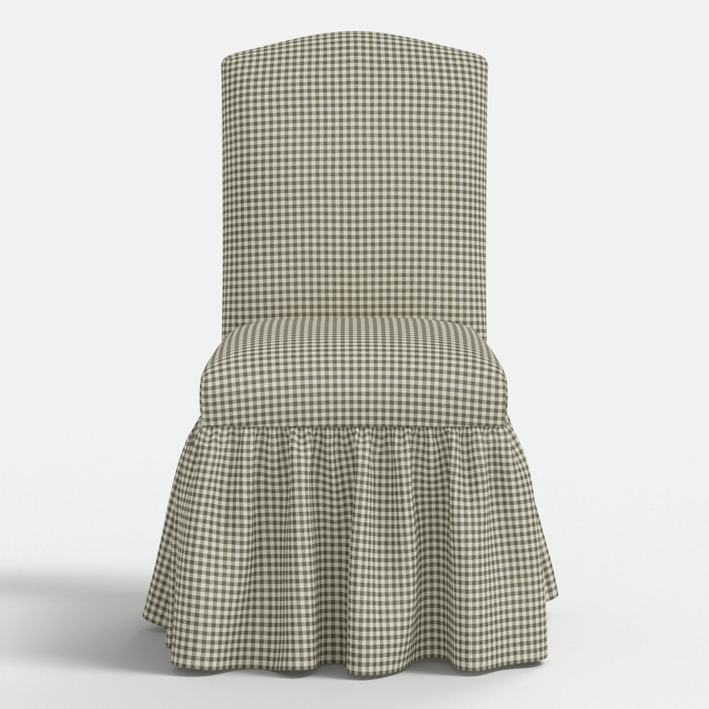 Thelma Dining Chair in Mini Gingham Laurel