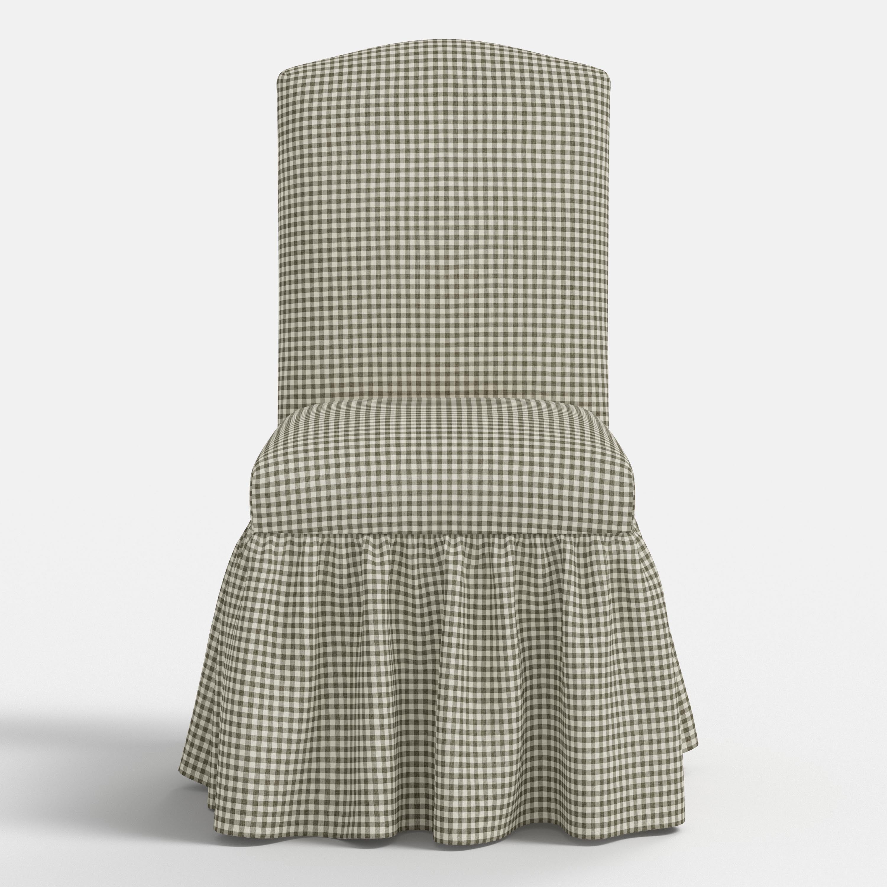 Thelma Dining Chair in Mini Gingham Laurel