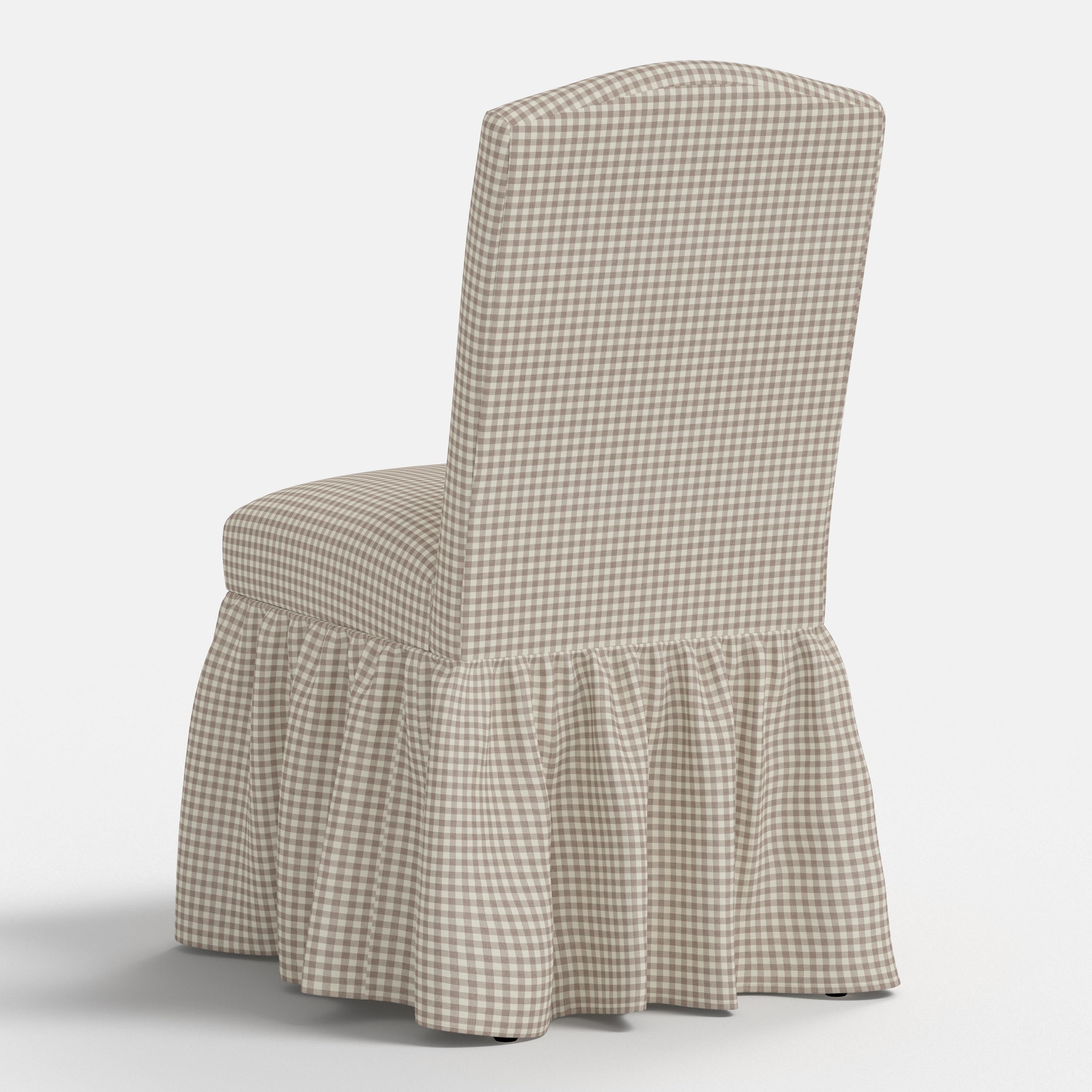 Thelma Dining Chair in Mini Gingham Mauve