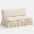Thelma Settee in Relaxed Linen Cream