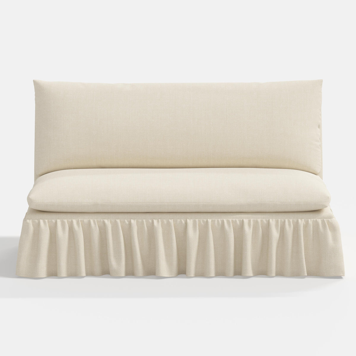 Thelma Settee in Relaxed Linen Cream