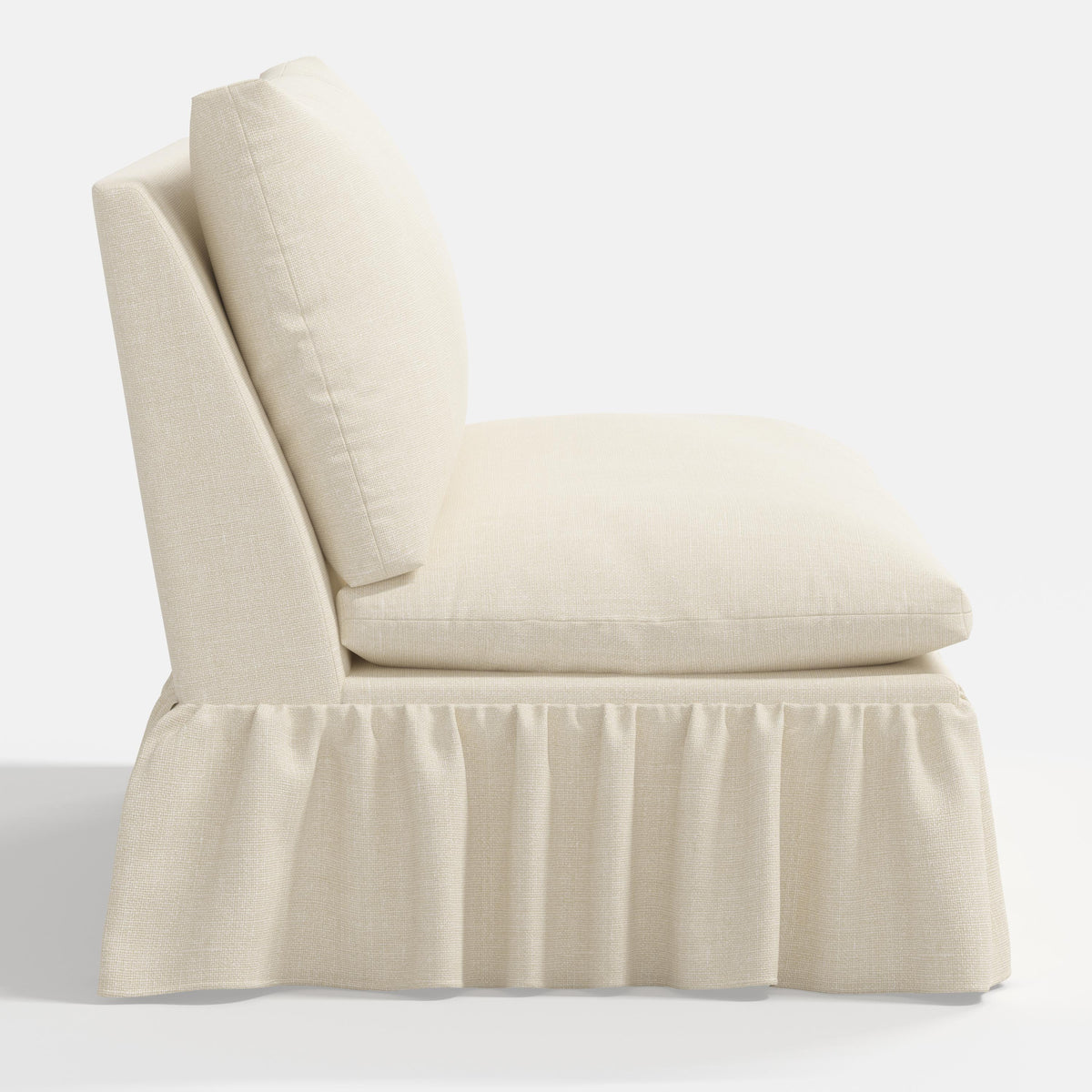 Thelma Settee in Relaxed Linen Cream