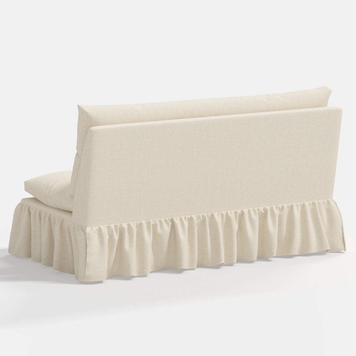 Thelma Settee in Relaxed Linen Cream