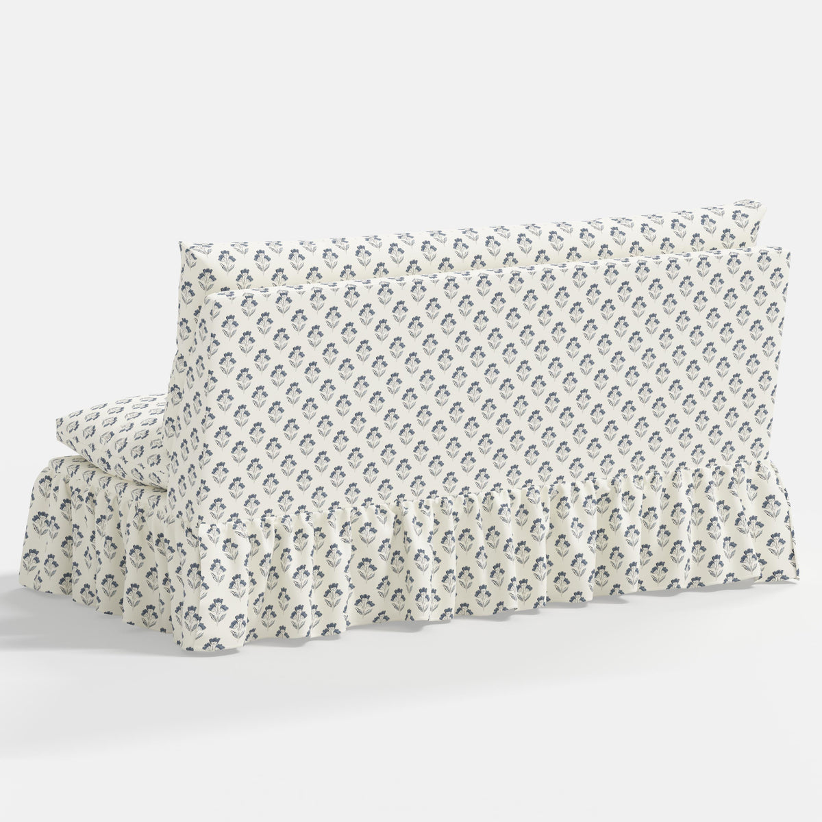 Thelma Settee in Francie Blue