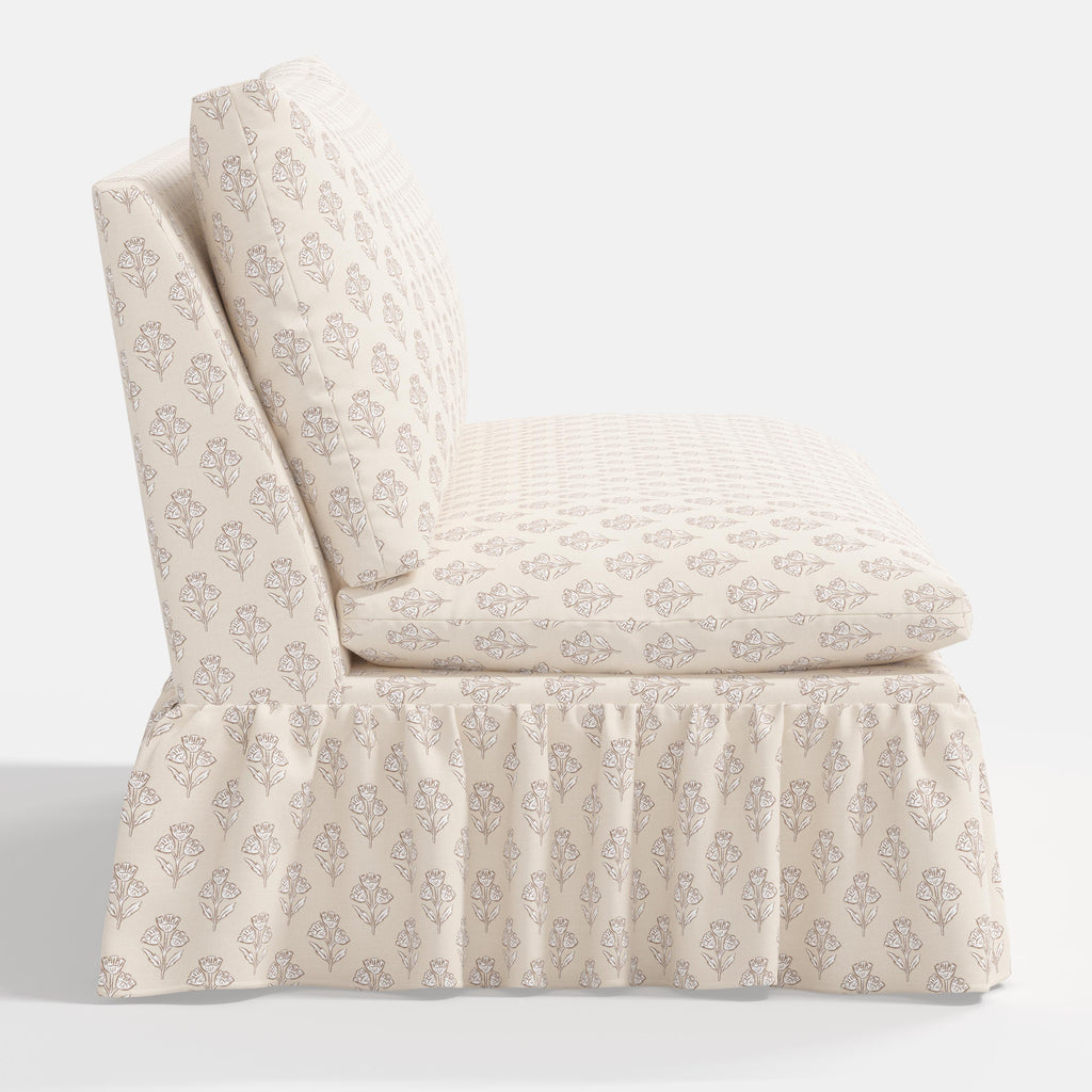 Thelma Settee in Francie Cream