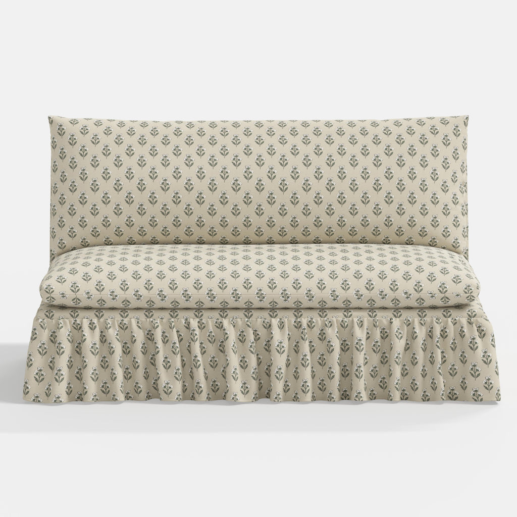 Thelma Settee in Francie Sage