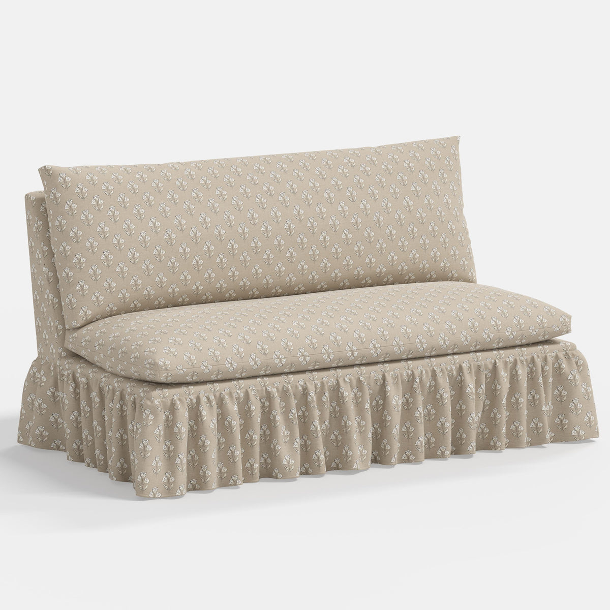 Thelma Settee in Francie Tan