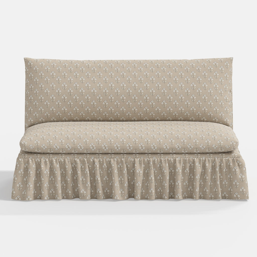 Thelma Settee in Francie Tan