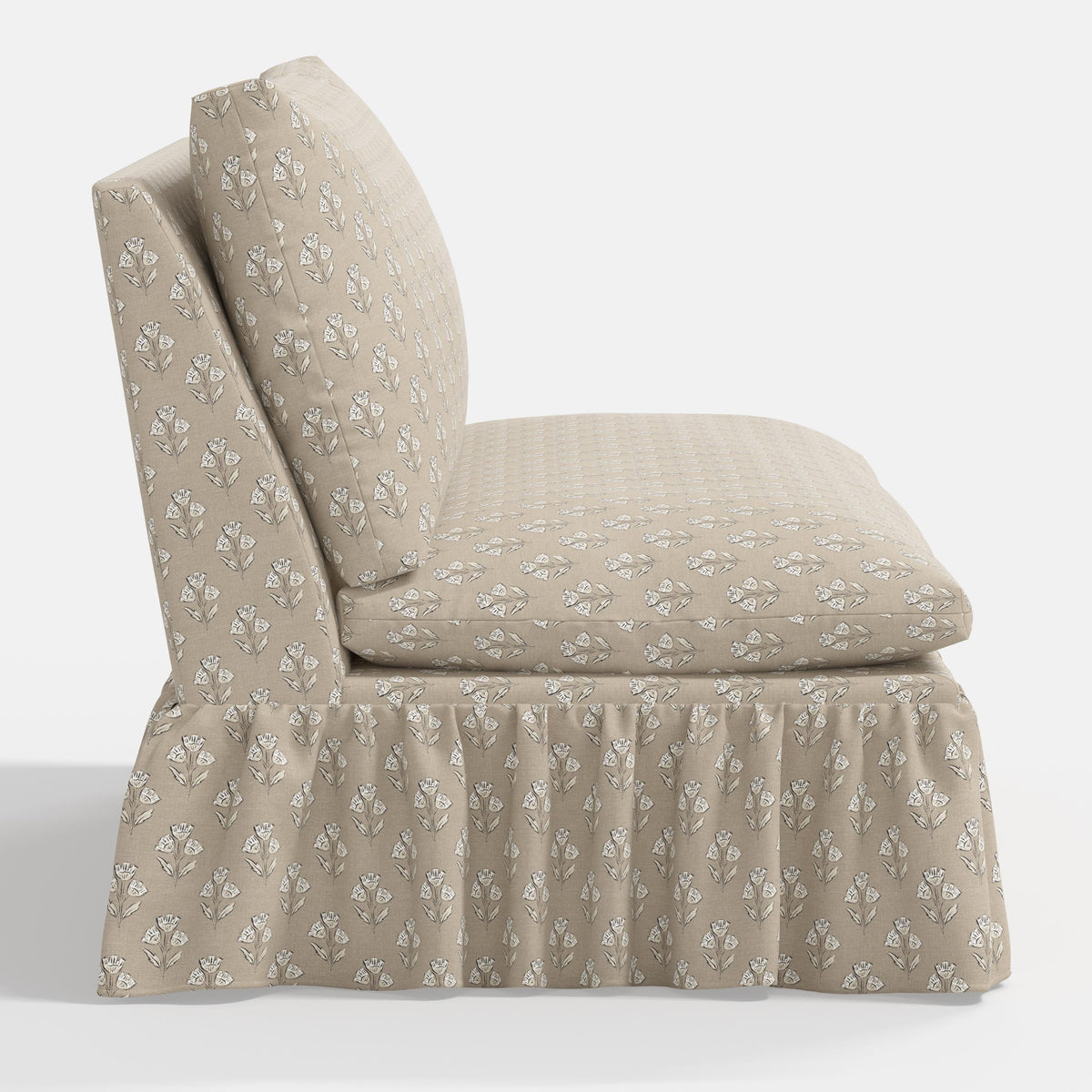Thelma Settee in Francie Tan