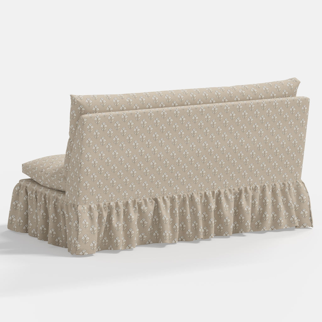 Thelma Settee in Francie Tan