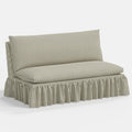 Thelma Settee in Jane Stripe Laurel