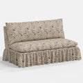 Thelma Settee in Michigan Bird Toile Sand