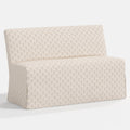 Lindy Slipcovered Dining Banquette in Francie Cream