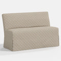 Lindy Slipcovered Dining Banquette in Francie Tan