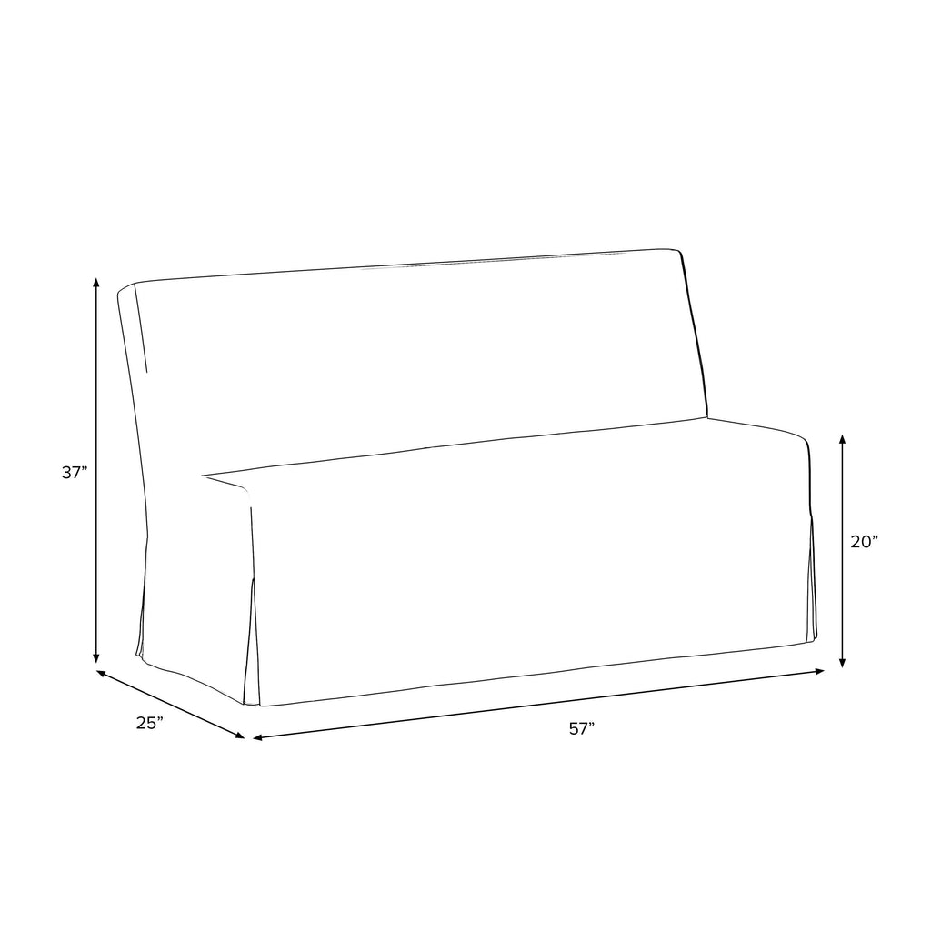 Lindy Slipcovered Dining Banquette