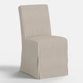 Lindy Slipcovered Dining Chair in Jane Stripe Mauve
