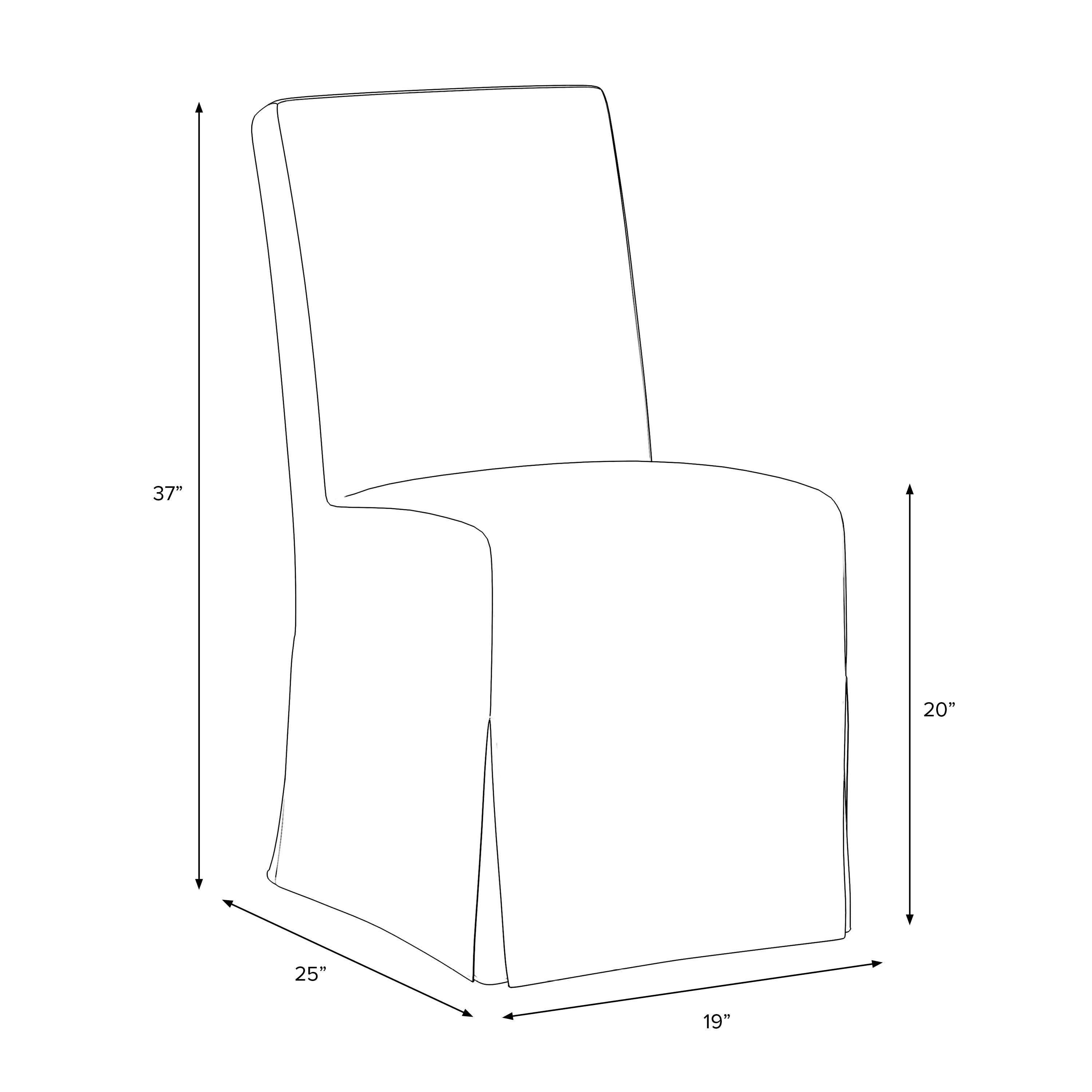 Lindy Slipcovered Dining Chair