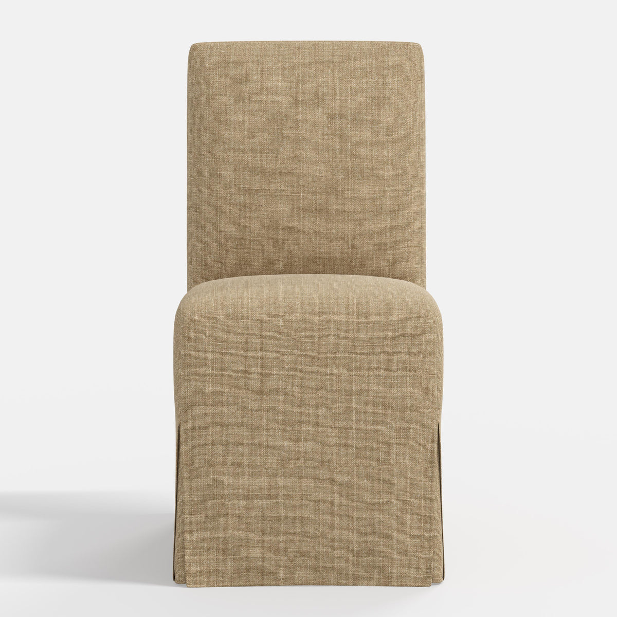 Lindy Slipcovered Dining Chair in Relaxed Linen Burlap
