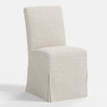 Lindy Slipcovered Dining Chair in Relaxed Linen Zinc