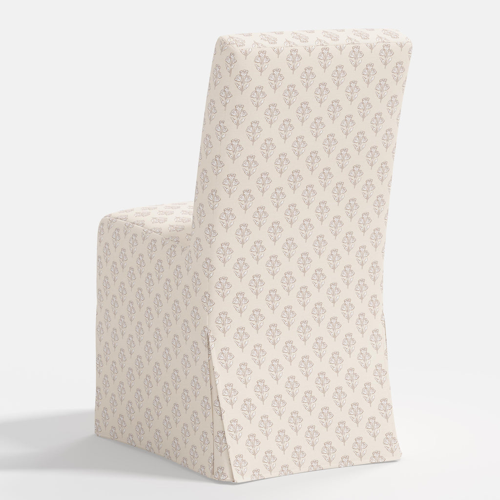 Lindy Slipcovered Dining Chair in Francie Cream