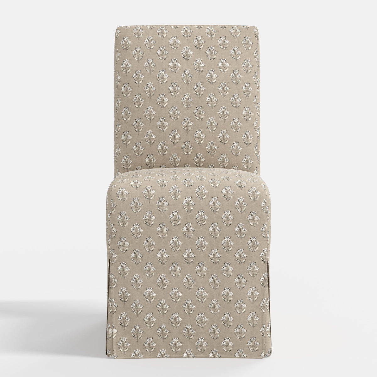 Lindy Slipcovered Dining Chair in Francie Tan