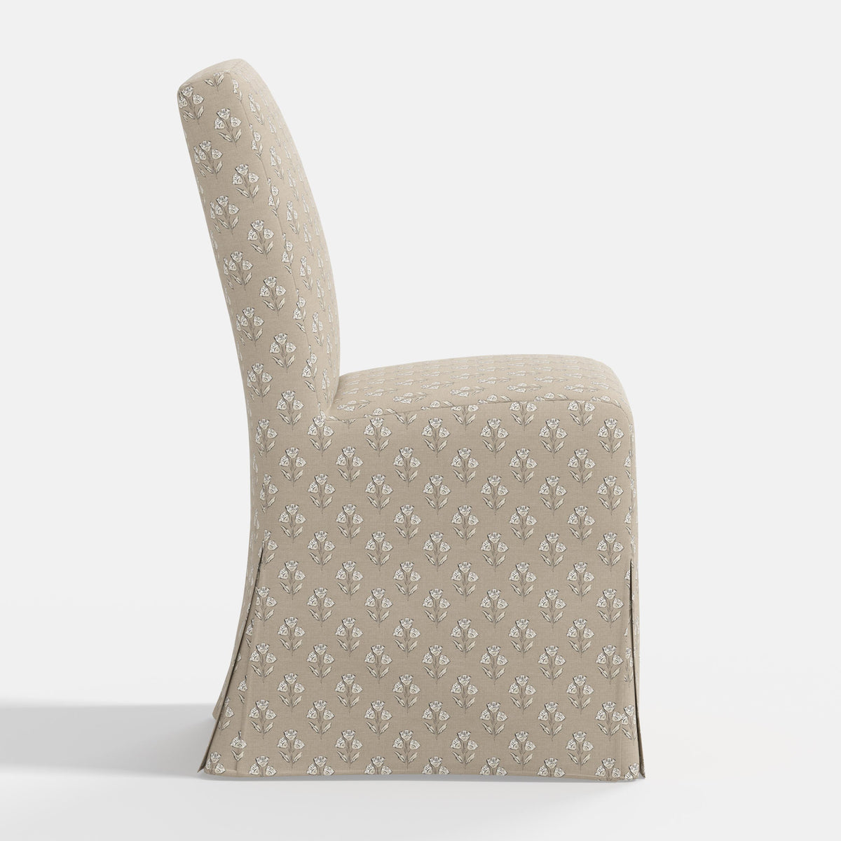 Lindy Slipcovered Dining Chair in Francie Tan
