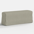 Lindy Slipcovered Dining Bench in Jane Stripe Laurel