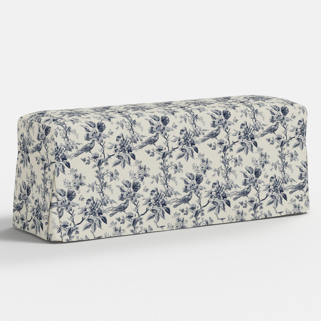 Lindy Slipcovered Dining Bench