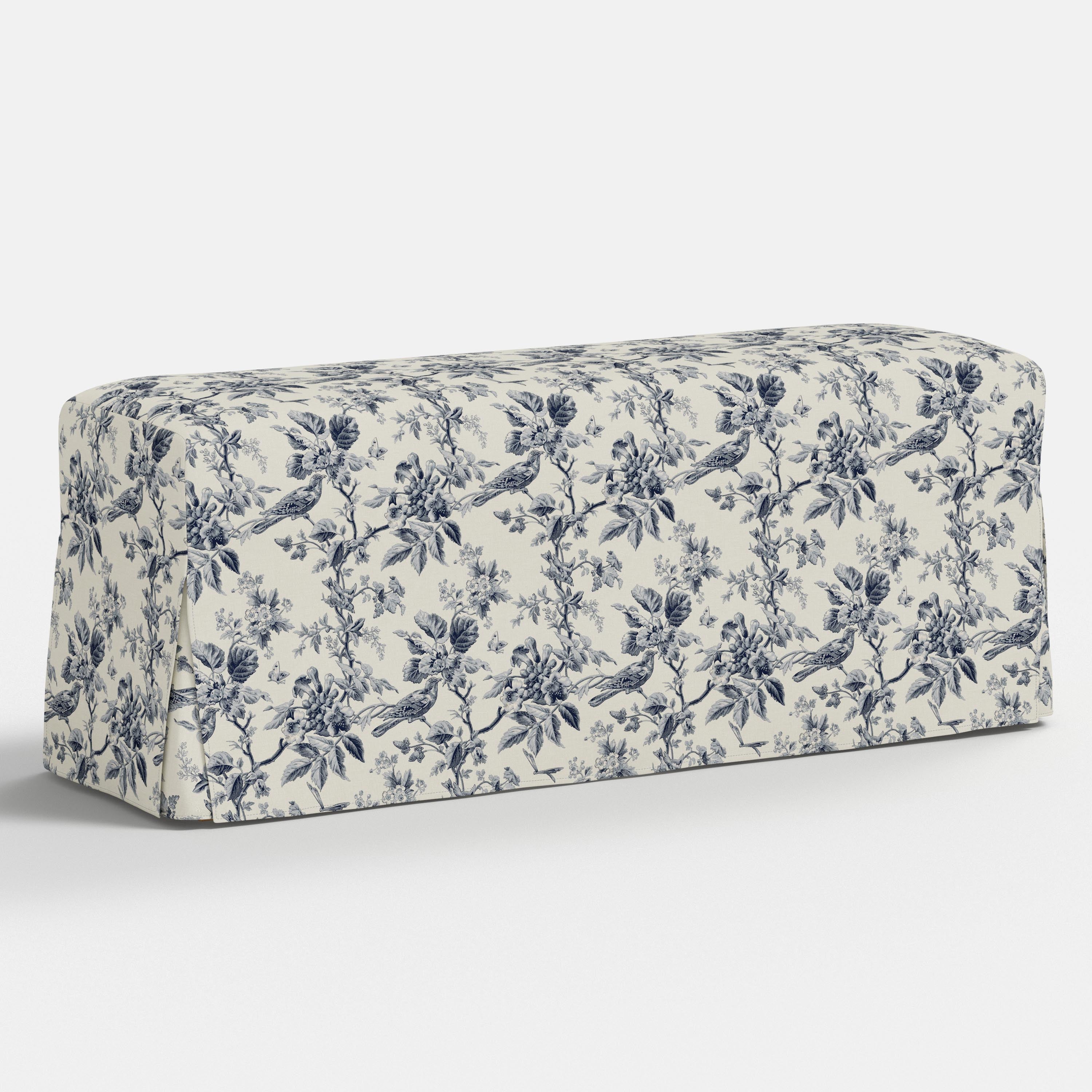 Lindy Slipcovered Dining Bench
