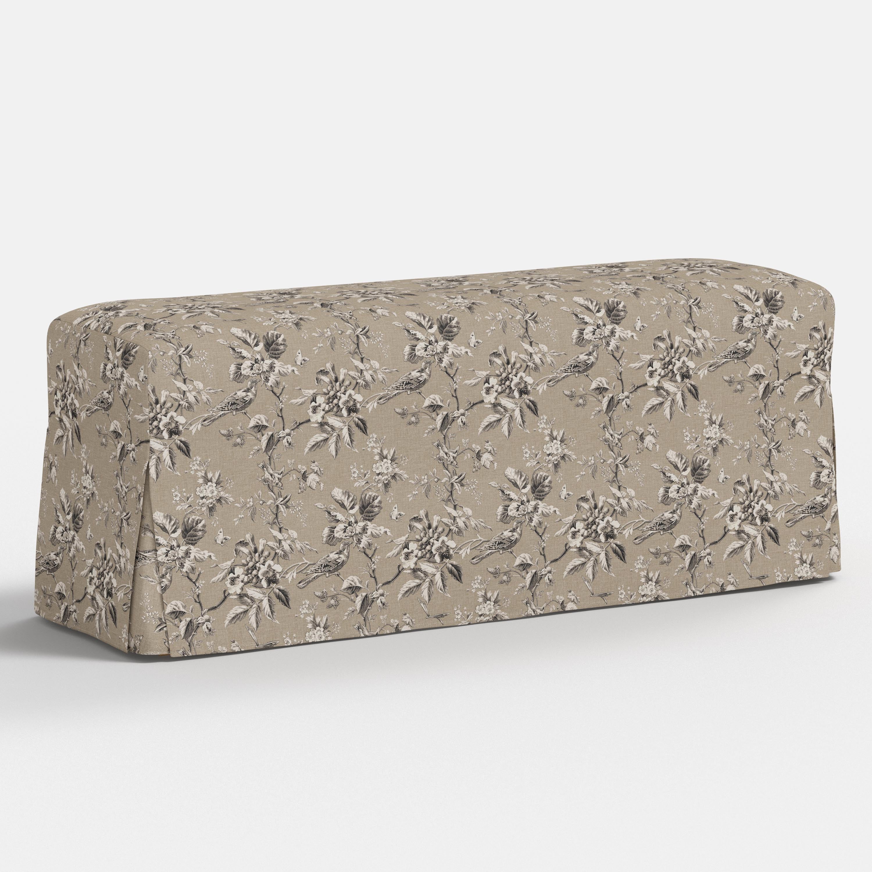Lindy Slipcovered Dining Bench