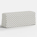 Lindy Slipcovered Dining Bench in Francie Blue