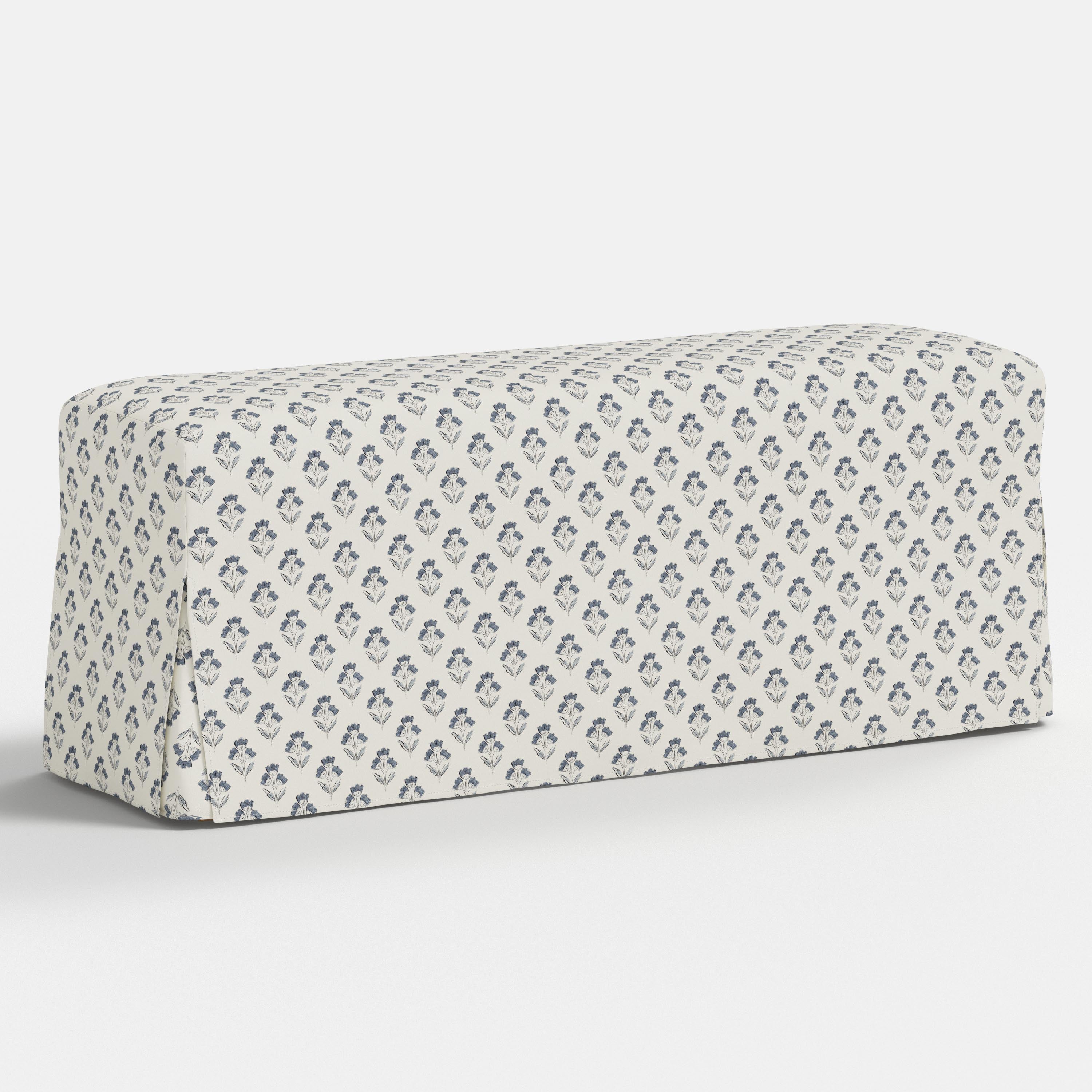 Lindy Slipcovered Dining Bench