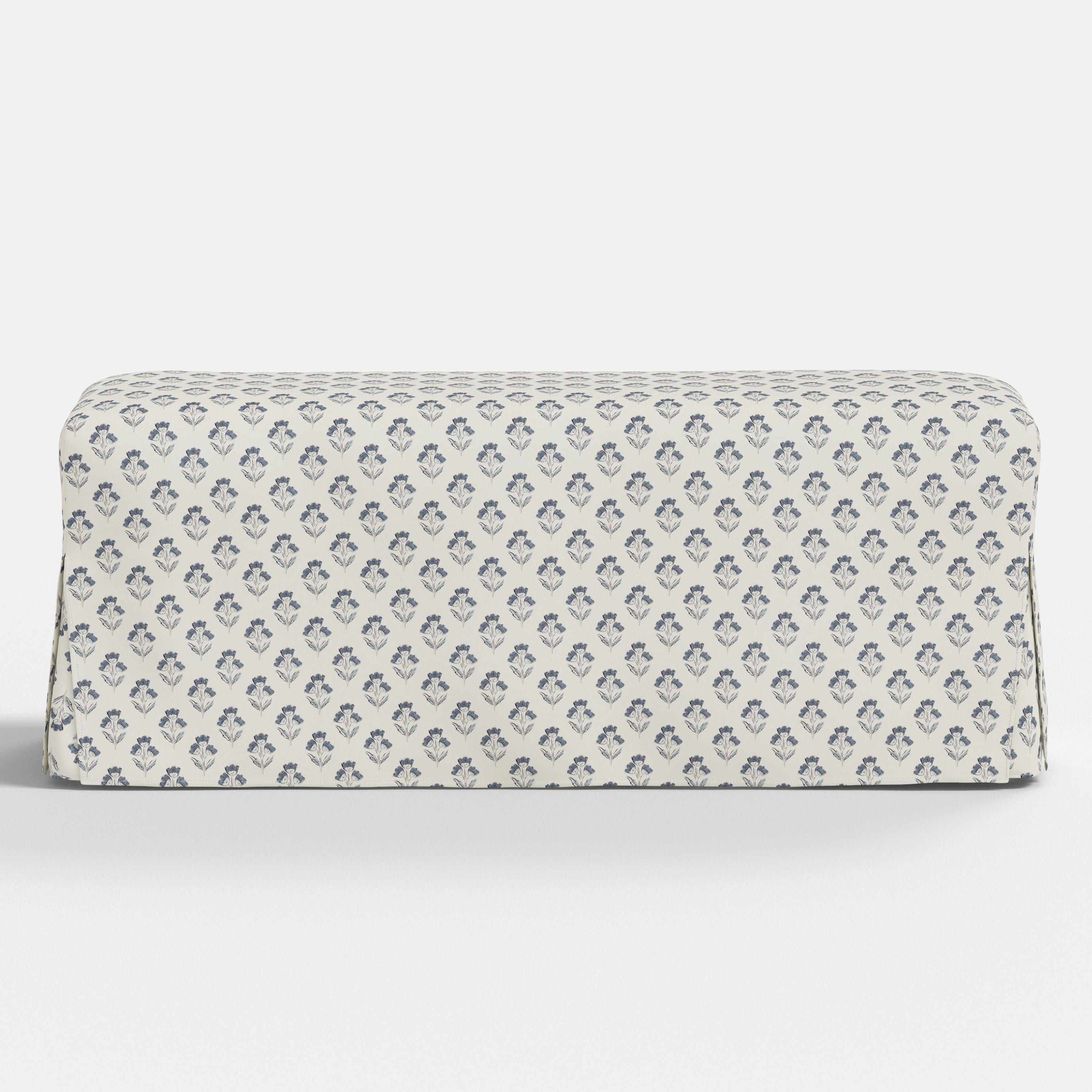 Lindy Slipcovered Dining Bench