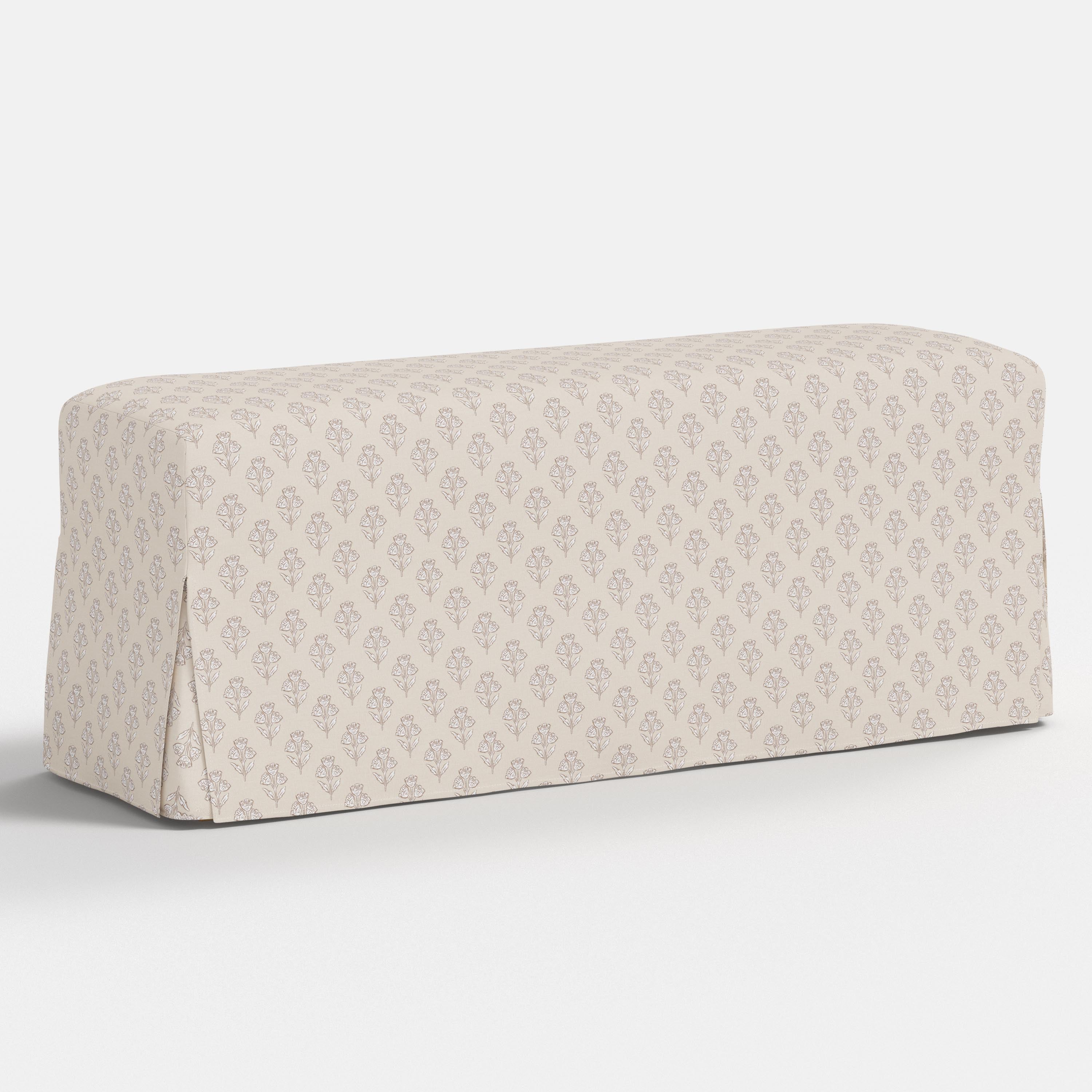 Lindy Slipcovered Dining Bench