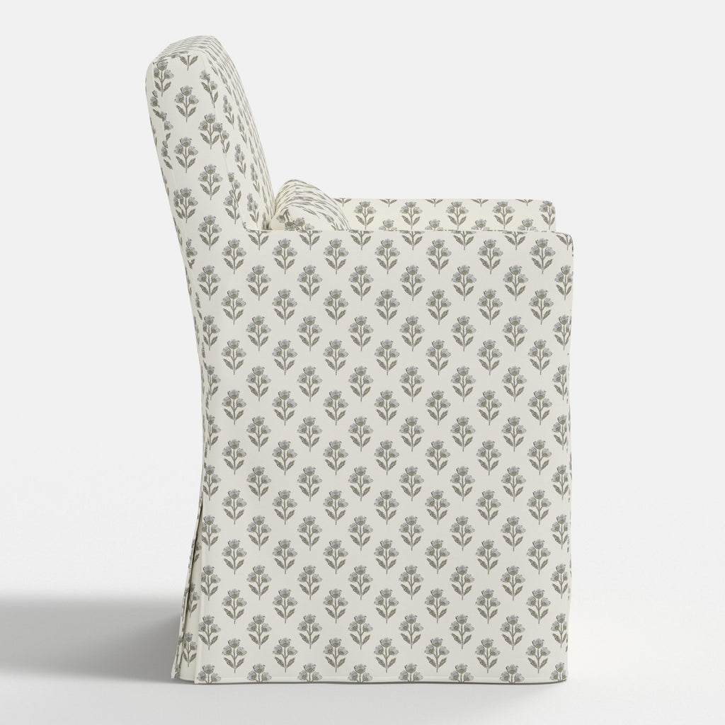 Lindy Slipcovered Arm Dining Chair