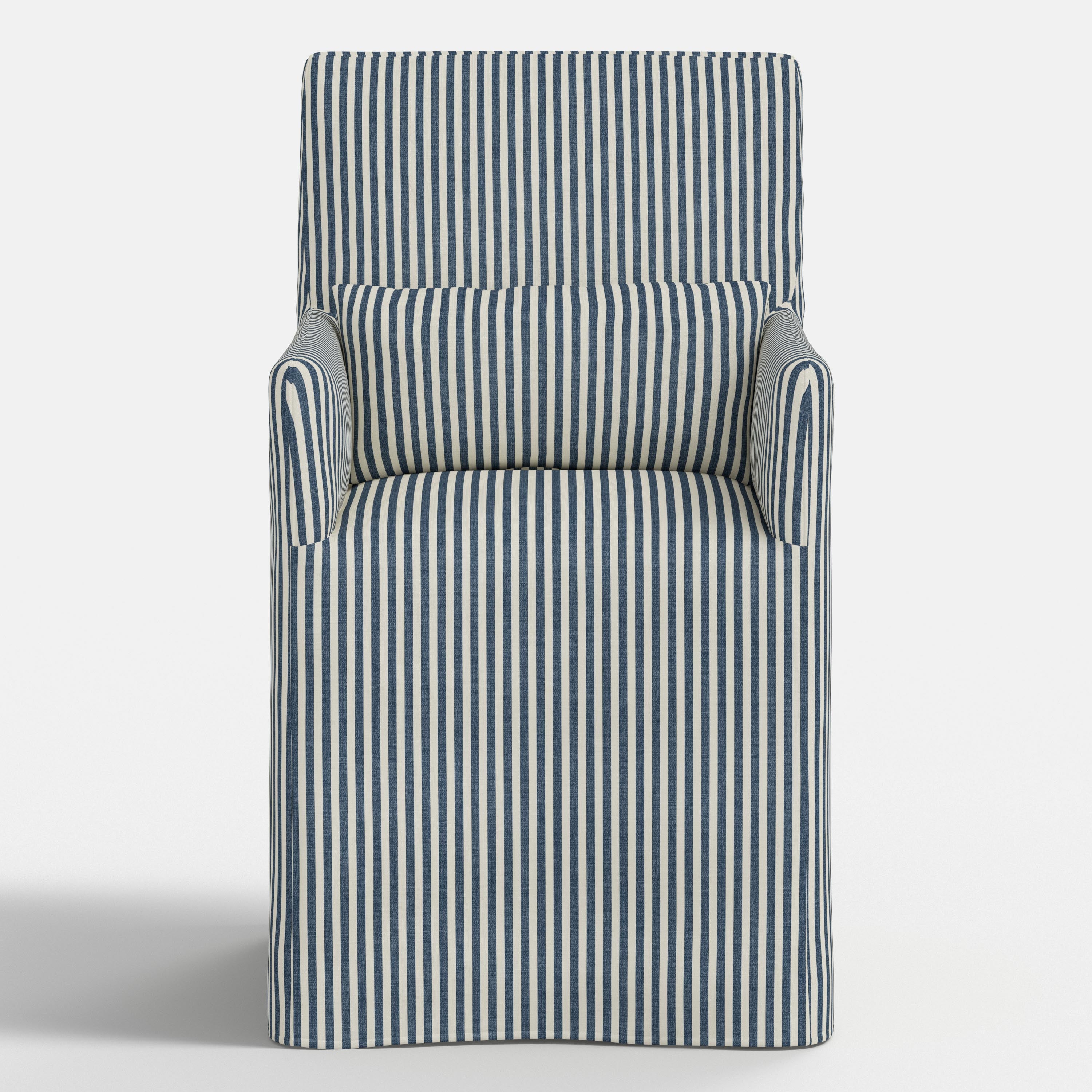 Lindy Slipcovered Arm Dining Chair