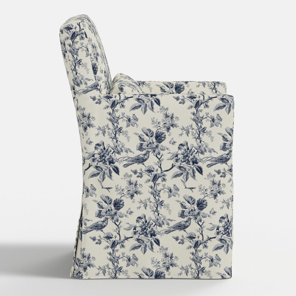 Lindy Slipcovered Arm Dining Chair