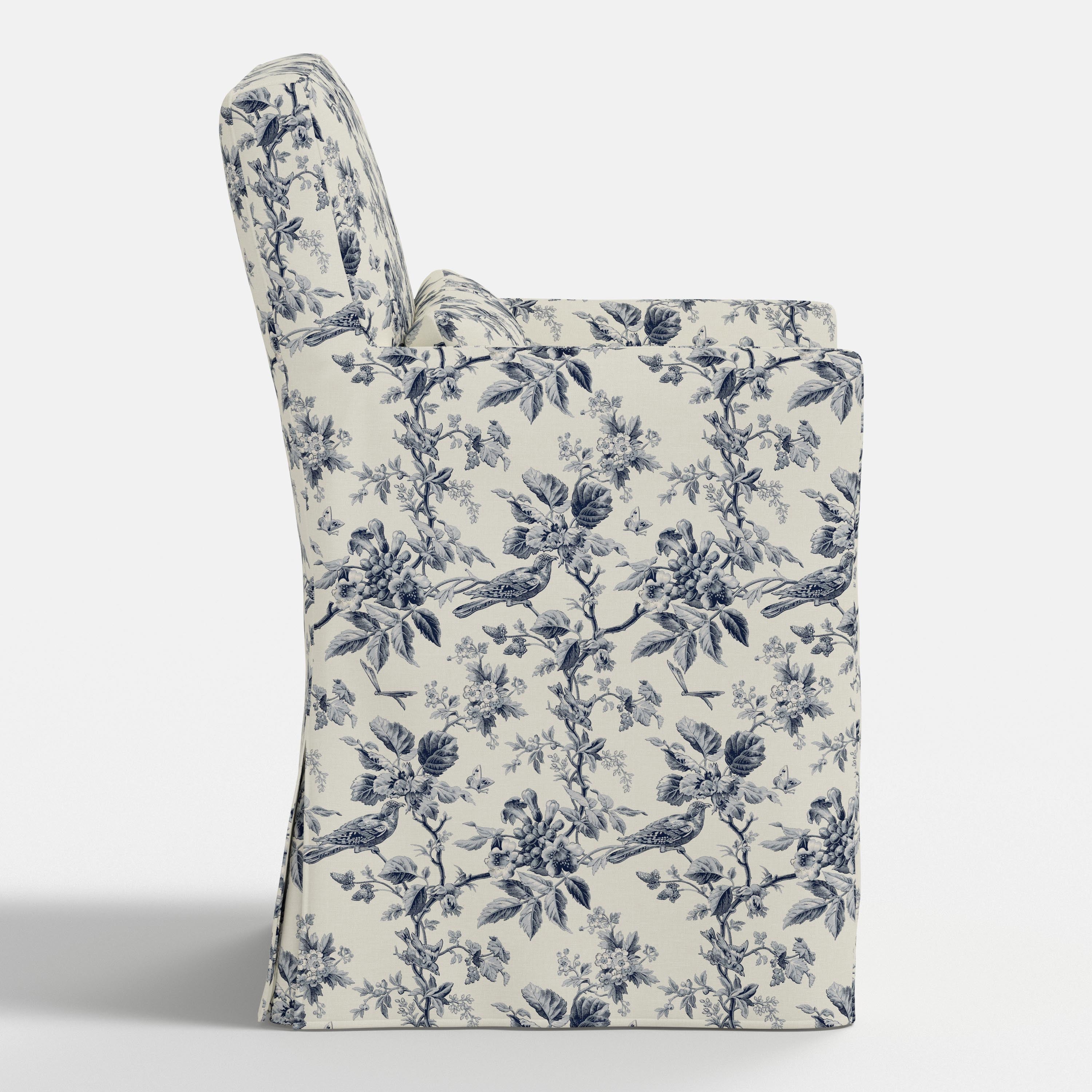 Lindy Slipcovered Arm Dining Chair