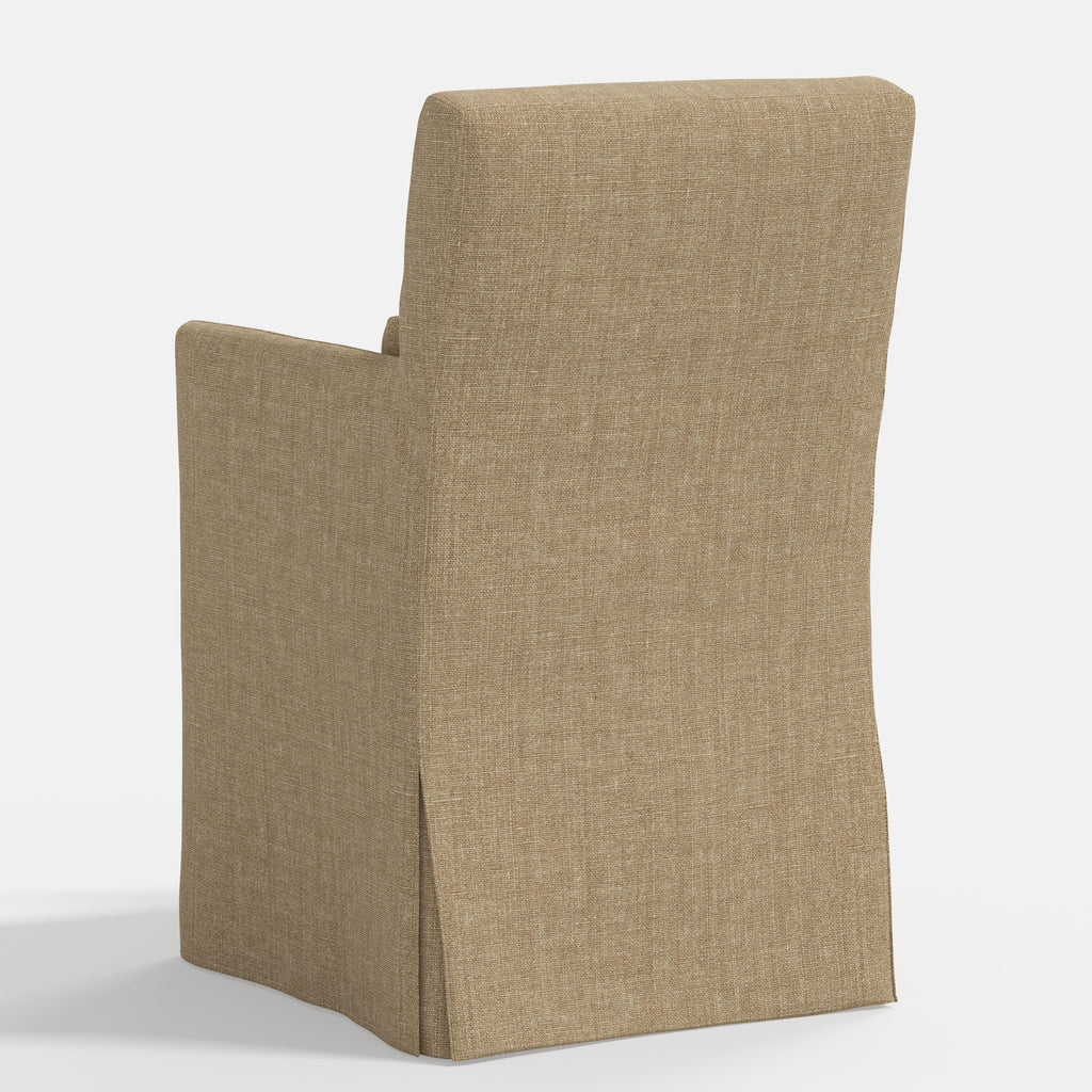 Lindy Slipcovered Arm Dining Chair