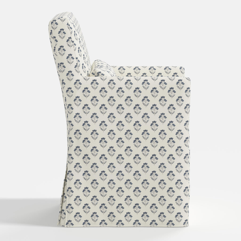 Lindy Slipcovered Arm Dining Chair