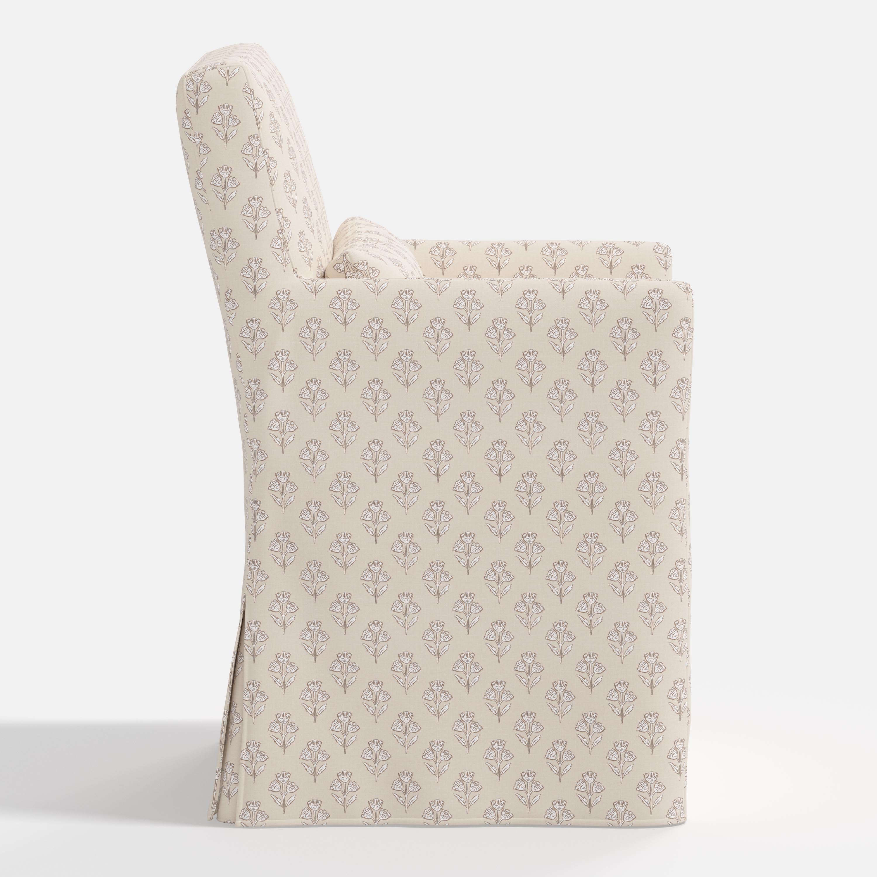 Lindy Slipcovered Arm Dining Chair