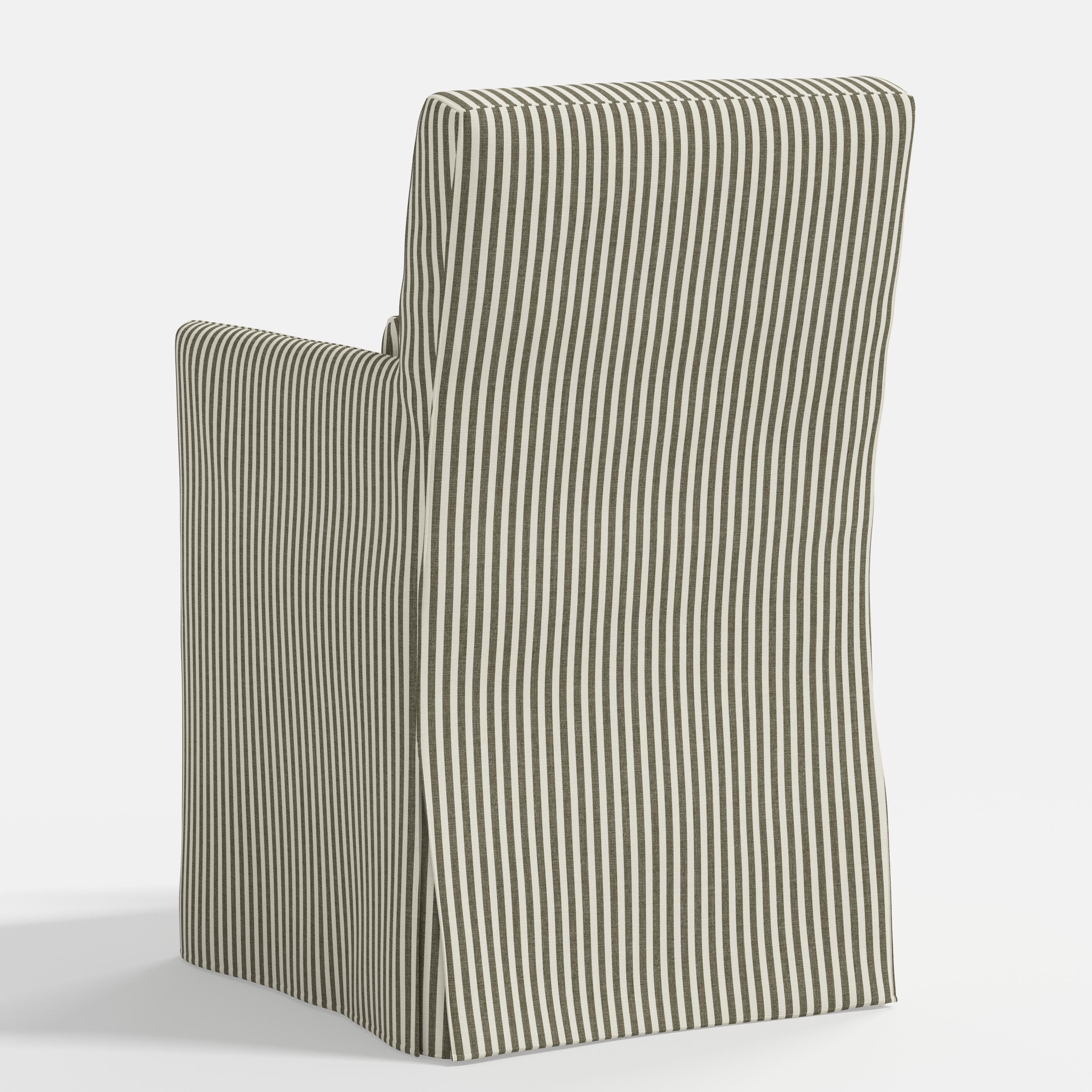 Lindy Slipcovered Arm Dining Chair