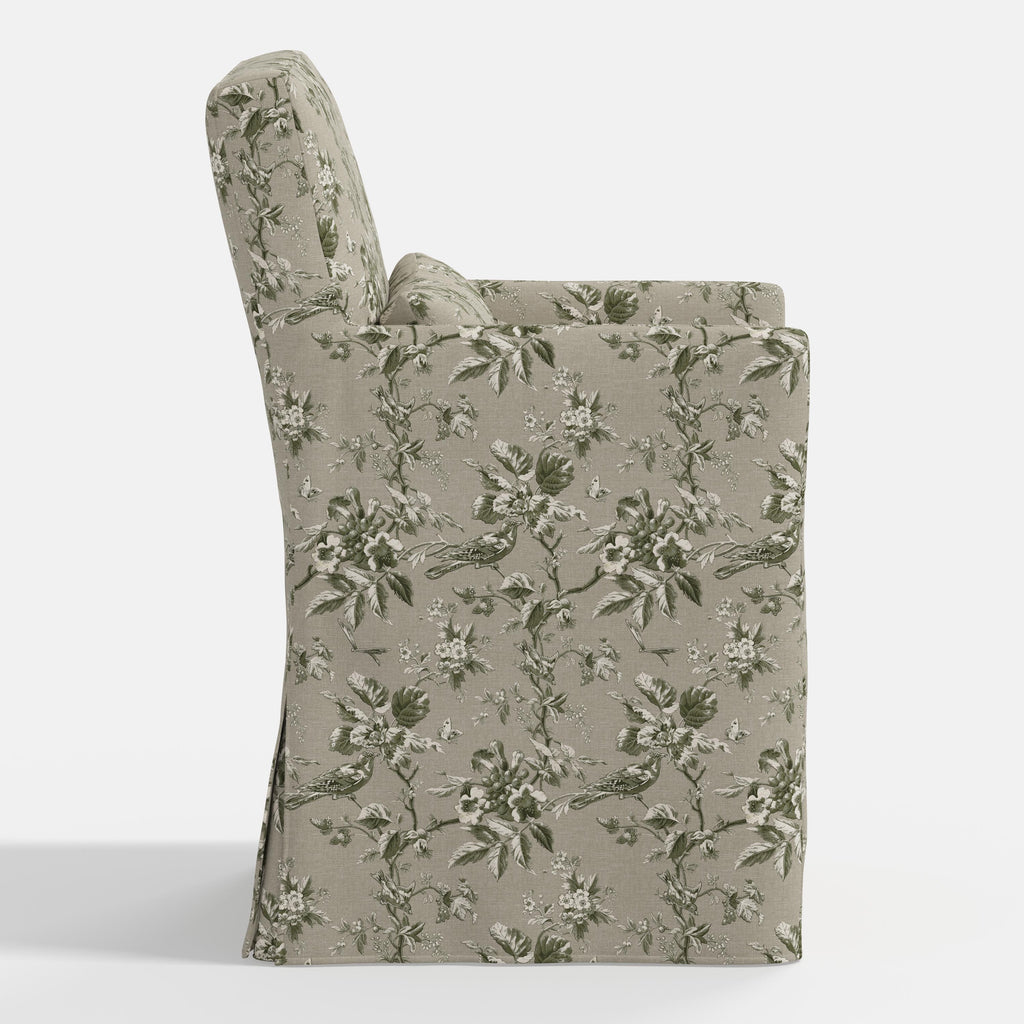 Lindy Slipcovered Arm Dining Chair